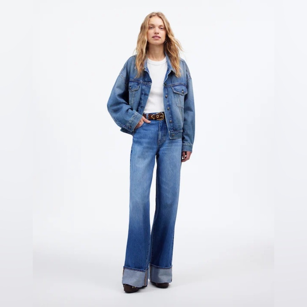 Madewell Blue Flare & Wide Leg Jeans
